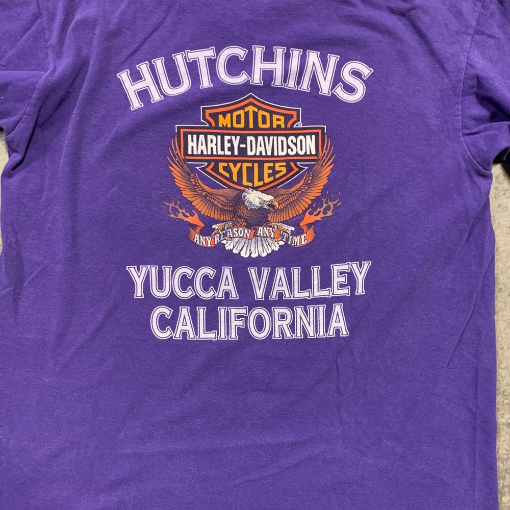 Vintage 90s Purple Harley Davidson T Shirt